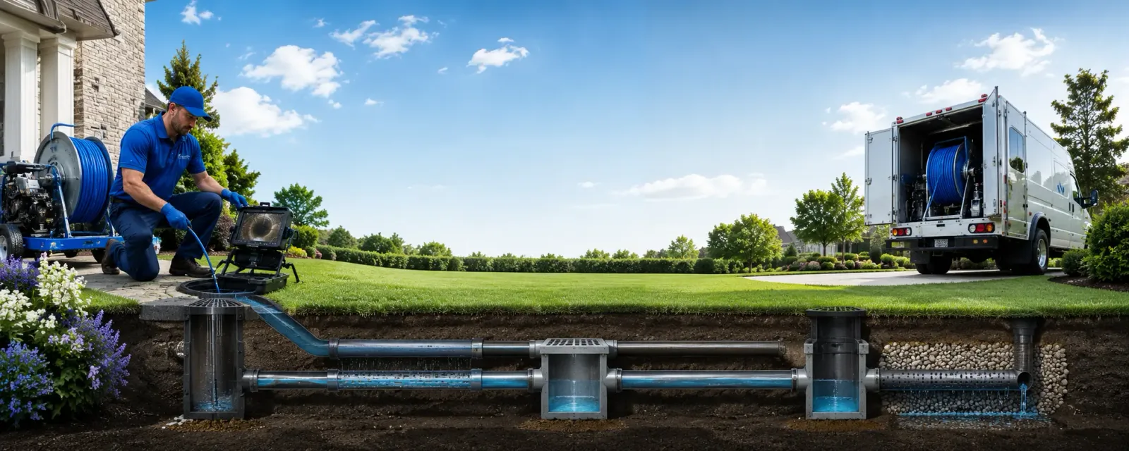 Outdoor drain cleaning information for South Paris, ME